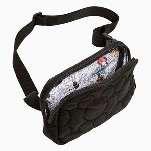Vera Bradley Mickey Featherweight mini belt bag in black, NWT